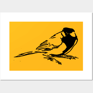 Chickadee Sparrow Bird Posters and Art